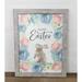The Holiday Aisle® Happy Easter Blue Pink Easter Bunny Art Framed On Paper Graphic Art | Wayfair FB15C0ECDB324DF895C82F7A6DA83545
