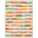 87 x 63 x 0.1 in Area Rug - Well Woven Apollo Misty Stripes Multi Color Modern Geometric Flat-Weave Rug Polyester | 87 H x 63 W x 0.1 D in | Wayfair