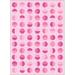 Pink 87 x 63 x 0.1 in Area Rug - Well Woven Apollo Split Dot Modern Geometric Flat-Weave Rug Polyester | 87 H x 63 W x 0.1 D in | Wayfair