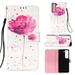 Dteck Samsung Galaxy S23 Plus Case 3D PU Leather Wallet Flip Protective Phone Case with Wrist Strap Card Slots Holder Pocket Cover for Samsung Galaxy S23+ Lotus