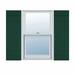 Mid America Mid-America Vinyl, TailorMade Four Board Joined, Board-n-Batten Shutters, w/Shutter-Loks Vinyl in Green/Gray | 57" | Wayfair J41457122