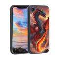 Fiery-dragon-breaths-3 phone case for iPhone XR for Women Men Gifts Soft silicone Style Shockproof - Fiery-dragon-breaths-3 Case for iPhone XR