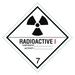 STRANCO HMSL-0050-P500 4" x 4", DOT Label, Radioactive I Legend, Black on White