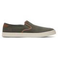 TOMS Men's Baja Olive Synthetic Trim Slip-On Sneakers Shoes Brown/Green, Size 7.5