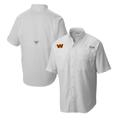 Men's Columbia White Washington Commanders Tamiami Omni-Shade Button-Down Shirt