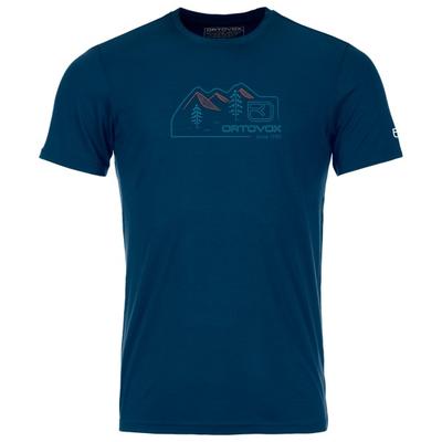 Ortovox - 150 Cool Vintage Badge T-Shirt - Merinoshirt Gr XL blau Image