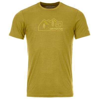 Ortovox - 150 Cool Vintage Badge T-Shirt - Merinoshirt Gr XL gelb Image