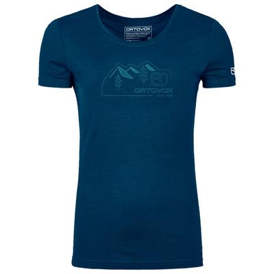 Ortovox - Women's 150 Cool Vintage Badge T-Shirt - Merinoshirt Gr XL blau Image