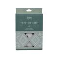 Boho Organics 12 Tea Light Soy Candles with Green Jade Crystals - Tree of Life