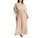 Plus Size Women's Dolman Sleeve Maxi Dress by ELOQUII in Light Taupe (Size 18/20)