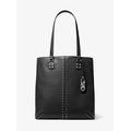 Michael Kors Astor Large Studded Leather Tote Bag Black One Size