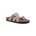 Women's Graph Sandal by White Mountain in Blush Pink Suede (Size 10 M)