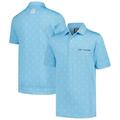 Youth FootJoy Light Blue THE PLAYERS Golf Print Polo