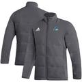 Men's adidas Gray Delaware Fightin' Blue Hens Sideline Midweight Full-Zip Jacket