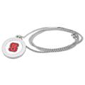 Silver NC State Wolfpack Pendant Necklace