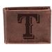 Brown Texas Rangers Bi-Fold Leather Wallet