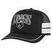 Men's '47 Black Los Angeles Kings Sideband Stripes Trucker Snapback Hat