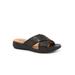 Women's Tillman Sandal by SoftWalk in Black Laser (Size 8 1/2 N)