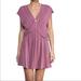 Free People Dresses | Free People Criss Cross Veck Mulberry Cupro Dress | Color: Pink | Size: S
