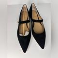 Ralph Lauren Shoes | $145 Ralph Lauren Londyn Black Suede Mary Jane Flats Shoes Size 8 | Color: Black | Size: 8