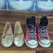 Converse Shoes | Chuck Taylor Pink Tulle Rocker High Tops And Metallic Bunny Flats Size 12 | Color: Black/Pink | Size: 12g