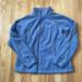 Columbia Tops | Columbia Sweater Womens Xl Blue White Fleece Outdoors Zip Sweatshirt Ladies | Color: Blue | Size: Xl