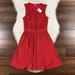 Anthropologie Dresses | New Anthro Leifnotes Size Small Red Sail Boat Nautical Skipper Anchor Dress | Color: Red | Size: S