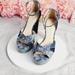 Jessica Simpson Shoes | Jessica Simpson Irbella 2 Denim Platform Pump Size: 7 | Color: Blue | Size: 7