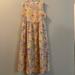 J. Crew Dresses | J. Crew Floral Print Crew Neck Cotton Tiered Maxi Dress With Pockets | Color: Pink/Yellow | Size: 4