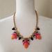 J. Crew Jewelry | J. Crew Beautiful Multicolor Rhinestones Necklace | Color: Gold/Orange | Size: Os