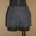 J. Crew Shorts | J.Crew Navy Blue Shorts White Polka Dots Scalloped Hem - 2 Xs Small | Color: Blue/White | Size: 2