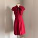 J. Crew Dresses | Jcrew Tie Neck Suiting Dress, Maroon Red Size 4 | Color: Blue/Red | Size: 4