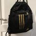 Adidas Bags | New! Adidas Unisex Alliance Ii Sackpack, Black/Gold, One Size | Color: Black/Gold/Red | Size: Os