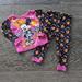 Disney Pajamas | 3/$15 - Disney Minnie Mouse Skeleton Halloween 2 Piece Pajama Set Size 2t | Color: Black/Pink | Size: 2tg