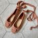 Tory Burch Shoes | Nib Tory Burch Minnie Ballet Espadrille Herringbone Sz 7.5 | Color: Pink | Size: 7.5