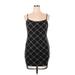 Divided by H&M Casual Dress - Mini Scoop Neck Sleeveless: Black Print Dresses - Women's Size X-Large