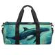 DragonBtu Luggage Checked Bag – Extra Long Sports Duffle Bag for Men, Unisex Weekender Bag -Whales Sea Green
