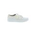 Via Spiga Sneakers: White Print Shoes - Women's Size 8 1/2 - Round Toe