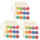 HEMOTON 36 Pcs Preschool Toys Educational Toys for Kids Toys for Kids Girls Colored Round Ball Kids Development Plaything Rainbow Ball Toy Wooden Toddler Colored Balls Frosted