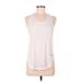 Adidas Active Tank Top: White Activewear - Women's Size Medium