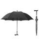 2-in-1 Walking Stick Umbrella, Non-Slip Old Man Walking Stick Adjustable Umbrella Cane Climbing Umbrella for Climbing, Hiking (Size : Nero)