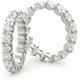 JTC LTD Sunshine Diamond Eternity Ring for Womens,1.00ct Natural Round Diamond U Prong Full Eternity Wedding Ring (White Gold, I)