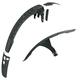 SKS GERMANY MUDROCKER Set Mudguard Set for Mountain Bikes (Bicycle Accessories Made of Impact-Resistant High-Performance Plastic, Innovative Attachment, Effective Splash Guard), Black