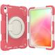 Kids Case Compatible with iPad (2022)/10th Generation Case 2022 10.9-inch, with Rotating Handle Stand & Strap Soft Silicon Tablet Cases, Sturdy Shockproof Full-Body Protective Case (Color : Rose Red