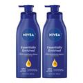 NIVEA Essentially Enriched Body Lotion 16.9 oz (Pack of 2)