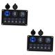 Gatuida 2 Pcs 6 Position Rocker Switch On and off Panel for Car Waterproof Switch Panel Switches Black Panel Circuit Panel Boat Circuit Breaker Panel Air Switch Abs The