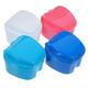 Ipetboom 20 Pcs Denture Box with Filter Layer Traveling Accessories Travel Denture Holder Daily Retainer Case Travel Denture Container Retainer Cases Suitcase Pp Baby