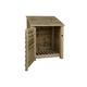 Arbor Garden Solutions wooden log store 4ft with door, firewood storage (W-99cm, H-126cm, D-88cm), natural finish (Without kindling shelf)