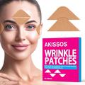 Akissos Wrinkle Face Plasters - Pack of 80 Wrinkle Patches Face Tape Wrinkle Plasters Forehead Hairstyle 11 Eyes Fishtail Smile Lips - Viscosity and Low Allergies