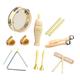 KICHOUSE 1 Set Log Percussion Instrument Toy Instruments for Ages 5-9 Instruments for Ages 3-5 Percussion Instruments Instruments Maraca Music Wooden